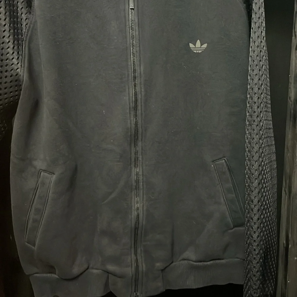Adidas- black full zip jacket